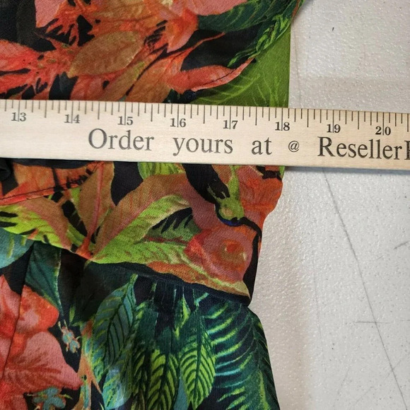 Live 4 Truth Women's Jungle Floral Ruffle‎ Tie Front Swim Cover Up Size 1X - Picture 10 of 11